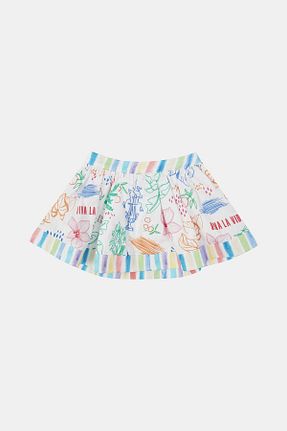 دامن آبی بچه گانه پارچه GB Baby - کد 666050470