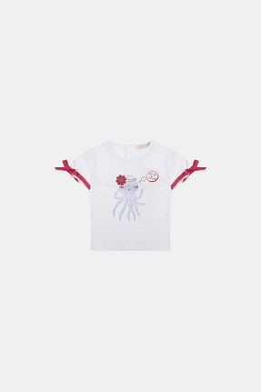 تیشرت سفید بچه گانه رگولار GB Baby - کد 707550979