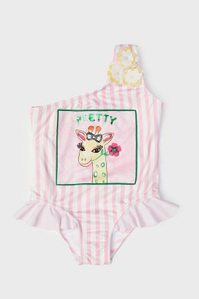 مایو صورتی بچه گانه پلی استر GB Baby - کد 829178242