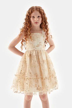 لباس طلائی بچه گانه بافتنی Tyess - کد 829319909