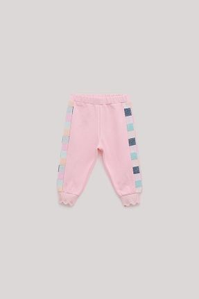 شلوار کرمگن صورتی بچه گانه پاچه کش دار GB Baby - کد 850254002