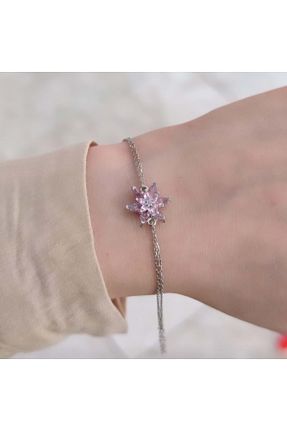 دستبند نقره صورتی زنانه 925 عیار Güler Yüzlü Silver - کد 757936422