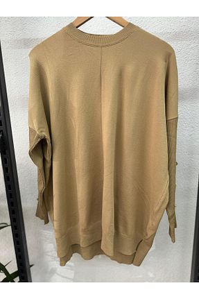 بلوز قهوه ای زنانه ساده Selma Butik - کد 865186543