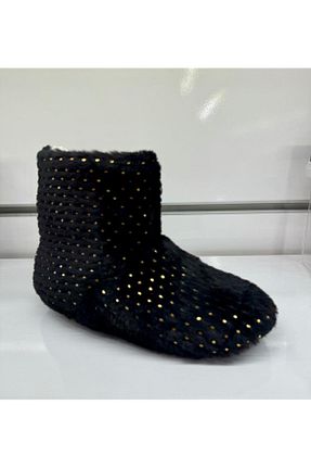 پاندوف مشکی زنانه پارچه ای Gezer - کد 865199247
