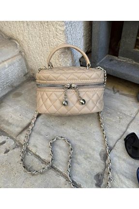 کیف دوشی بژ زنانه HELEBEK - کد 865198207
