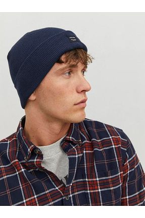 کلاه پشمی سرمه ای مردانه اکریلیک Jack & Jones - کد 858321