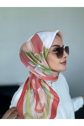 روسری نارنجی %100 پنبه Byedauzunlar - کد 865221548