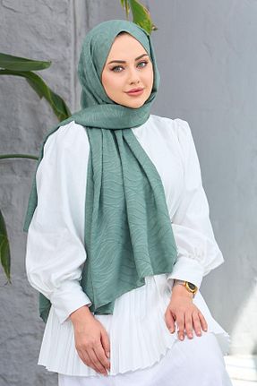 شال سبز زنانه پنبه ای Byedauzunlar - کد 865244579