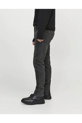 شلوار جین مشکی مردانه پاچه تنگ Jack & Jones - کد 811129871