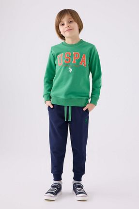 ست لباس راحتی سبز بچه گانه چاپی U.S. Polo Assn. - کد 865232758