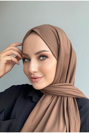 شال قهوه ای زنانه Byedauzunlar - کد 865255586