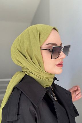 شال سبز زنانه پنبه ای Byedauzunlar - کد 865259014