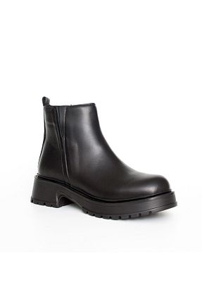 بوت / نیم بوت مشکی زنانه چرم خالص Bulls & Gulls - کد 865257352
