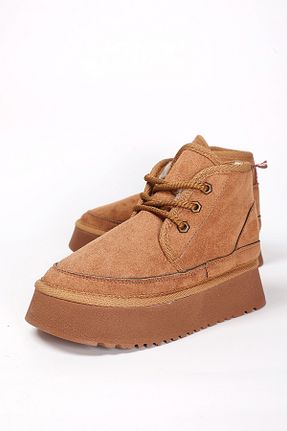 بوت / نیم بوت قهوه ای زنانه چرم مصنوعی Liza Shoes - کد 865494464