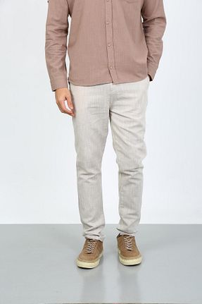 شلوار جین بژ مردانه پاچه تنگ Twister Jeans - کد 865262122