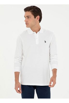 سوئیشرت سفید مردانه ساده U.S. Polo Assn. - کد 865259311