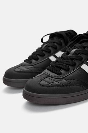 کفش اسنیکر مشکی مردانه بند دار Pull & Bear - کد 865307726
