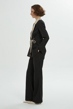 ست بالاتنه و پائین تنه مشکی زنانه بافتنی GIZIA - کد 865259917