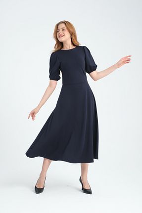 لباس سرمه ای زنانه بافتنی ESPİNA - کد 865269591