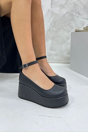 کفش پاشنه بلند پر مشکی زنانه پاشنه متوسط (5-9 سانتی متر) inizio - کد 863393106
