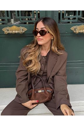 کیف دوشی قهوه ای زنانه Tina İstanbul - کد 865281738