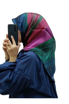 روسری رنگی کرپ ساتن ابریشم Armine - کد 862336578
