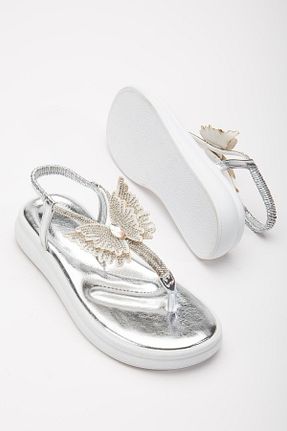 صندل زنانه پاشنه پر Dilimler Ayakkabı - کد 829733261