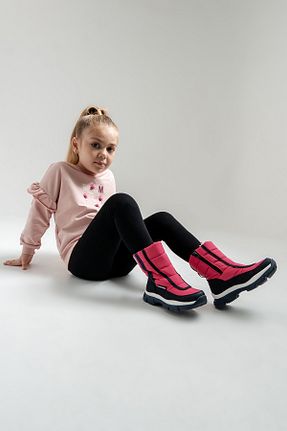 بوت / نیم بوت صورتی زنانه چرم مصنوعی mnpc - کد 865004643