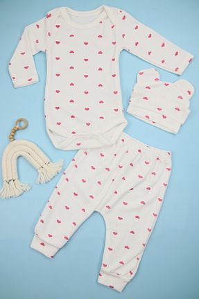 ست نوزادی سفید بچه گانه پنبه ای Lindakids - کد 865299981