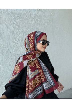 شال زرشکی زنانه çiğdem eşarp - کد 865309645