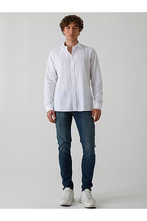 پیراهن سفید مردانه رگولار Ltb - کد 664766914