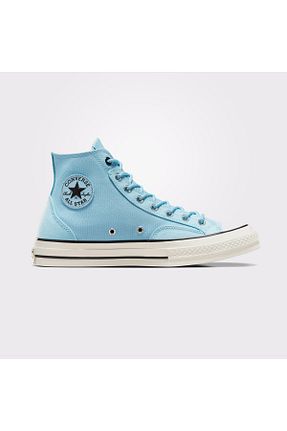 کفش اسنیکر آبی زنانه بند دار Converse - کد 865339725