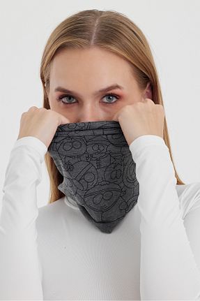 باندانا طوسی پنبه ای Butikgiz - کد 865340203