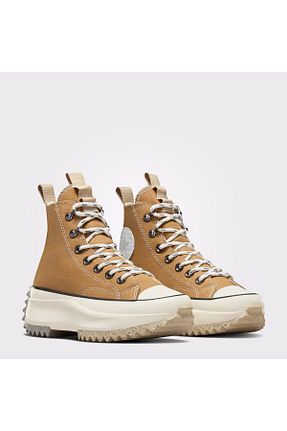 کفش اسنیکر قهوه ای زنانه بند دار Converse - کد 865338788