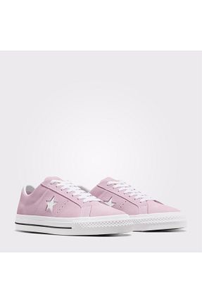 کفش اسنیکر صورتی زنانه بند دار Converse - کد 865336110