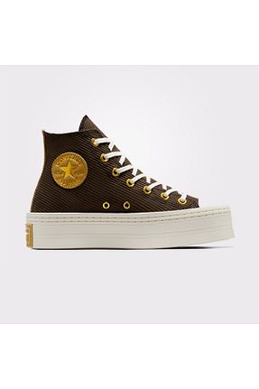 کفش اسنیکر قهوه ای زنانه بند دار Converse - کد 865338704