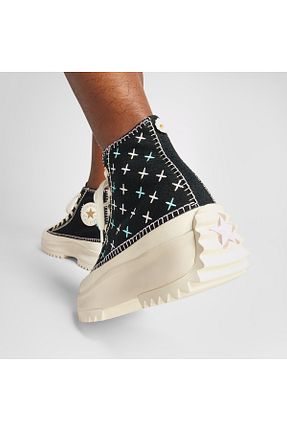 کفش اسنیکر مشکی زنانه بند دار Converse - کد 851388259