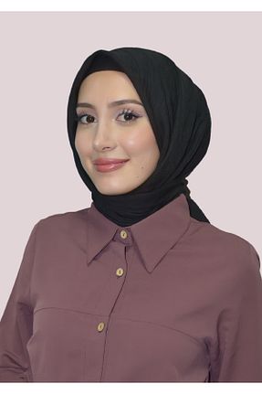 شال مشکی زنانه پنبه ای HeavenlyScarfs - کد 865350331