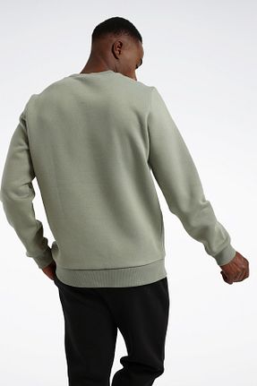 سوئیشرت خاکی مردانه ساده Reebok - کد 865356716