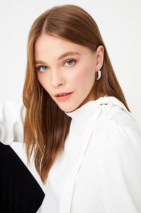 پیراهن سفید زنانه یقه پیراهنی Naramaxx - کد 756575581