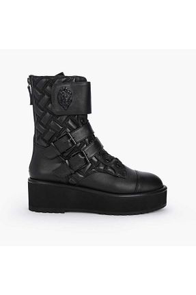 بوت / نیم بوت مشکی زنانه پاشنه تخت Kurt Geiger - کد 865419291