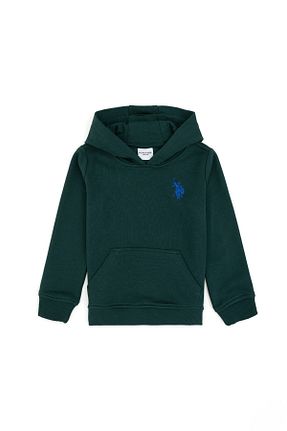 سوئیشرت سبز بچه گانه ساده U.S. Polo Assn. - کد 865434819