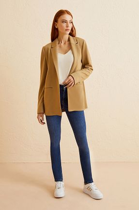 کت قهوه ای زنانه پلی استر Naramaxx - کد 756575884