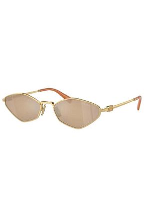 عینک آفتابی طلائی زنانه UV400 Miu Miu - کد 865427433