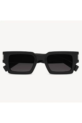 عینک آفتابی طوسی زنانه UV400 Saint Laurent - کد 747098008