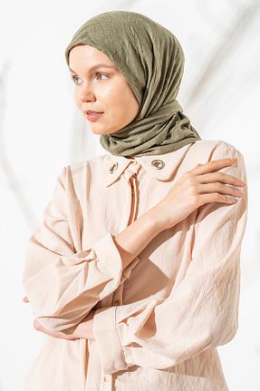 روسری خاکی پلی استر JAWEL - کد 865442743