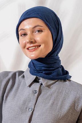 روسری سرمه ای پلی استر JAWEL - کد 865442916