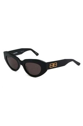 عینک آفتابی مشکی زنانه UV400 Balenciaga - کد 754998962
