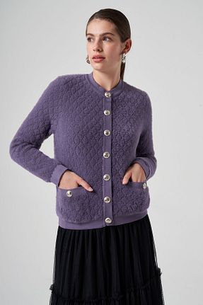 رویه حجاب بنفش زنانه مخلوط پلی استر Lale Butik - کد 865430966