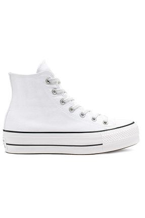 کفش اسنیکر سفید زنانه بند دار Converse - کد 95598881